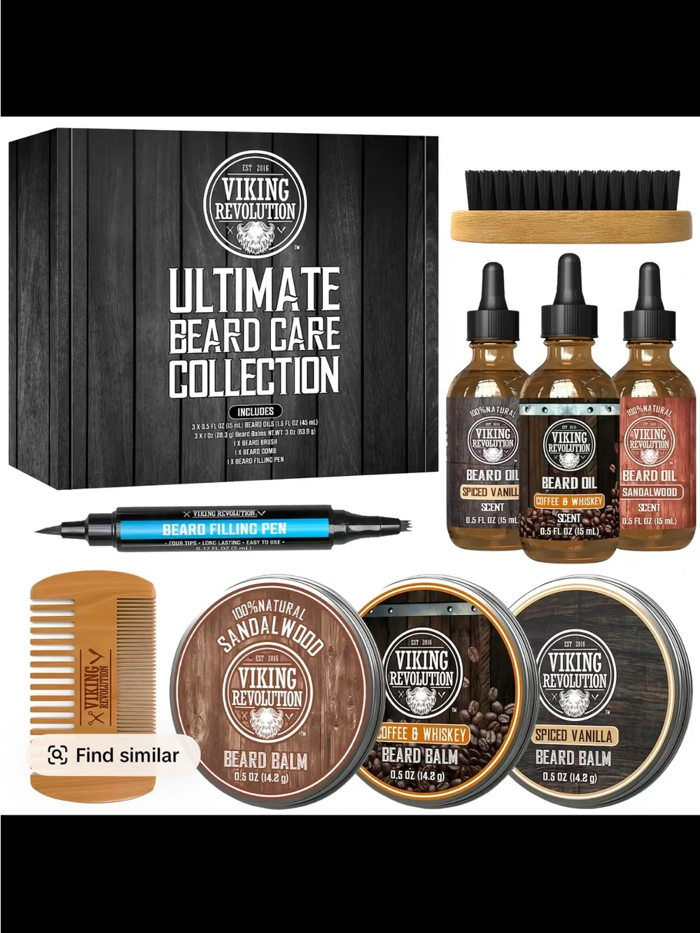 Revolution Ultimate Beard Care Collection — Black